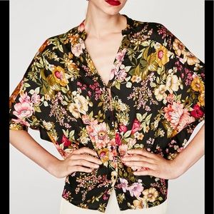 Zara Floral blouse